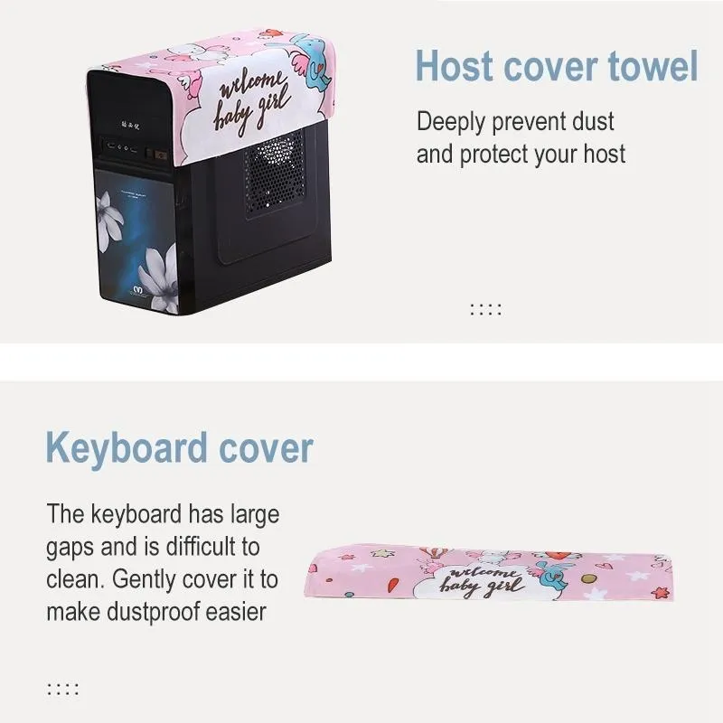 32 Inch Dust-proof Cover for Desktop Computer LCD Monitor | Heart Rabbit