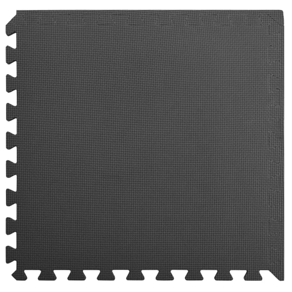 Black Foam Floor Mats for Kids Play Areas and Home Gyms