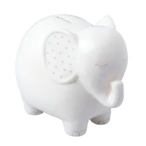 Ceramic Elephant Money Bank by Pearhead