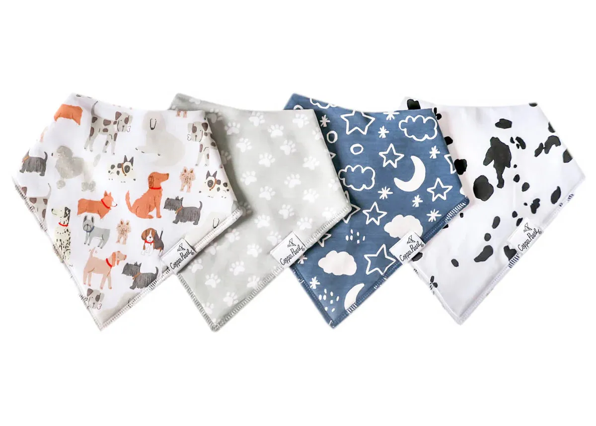 Copper Pearl Baby Bandana Bibs | Rufus