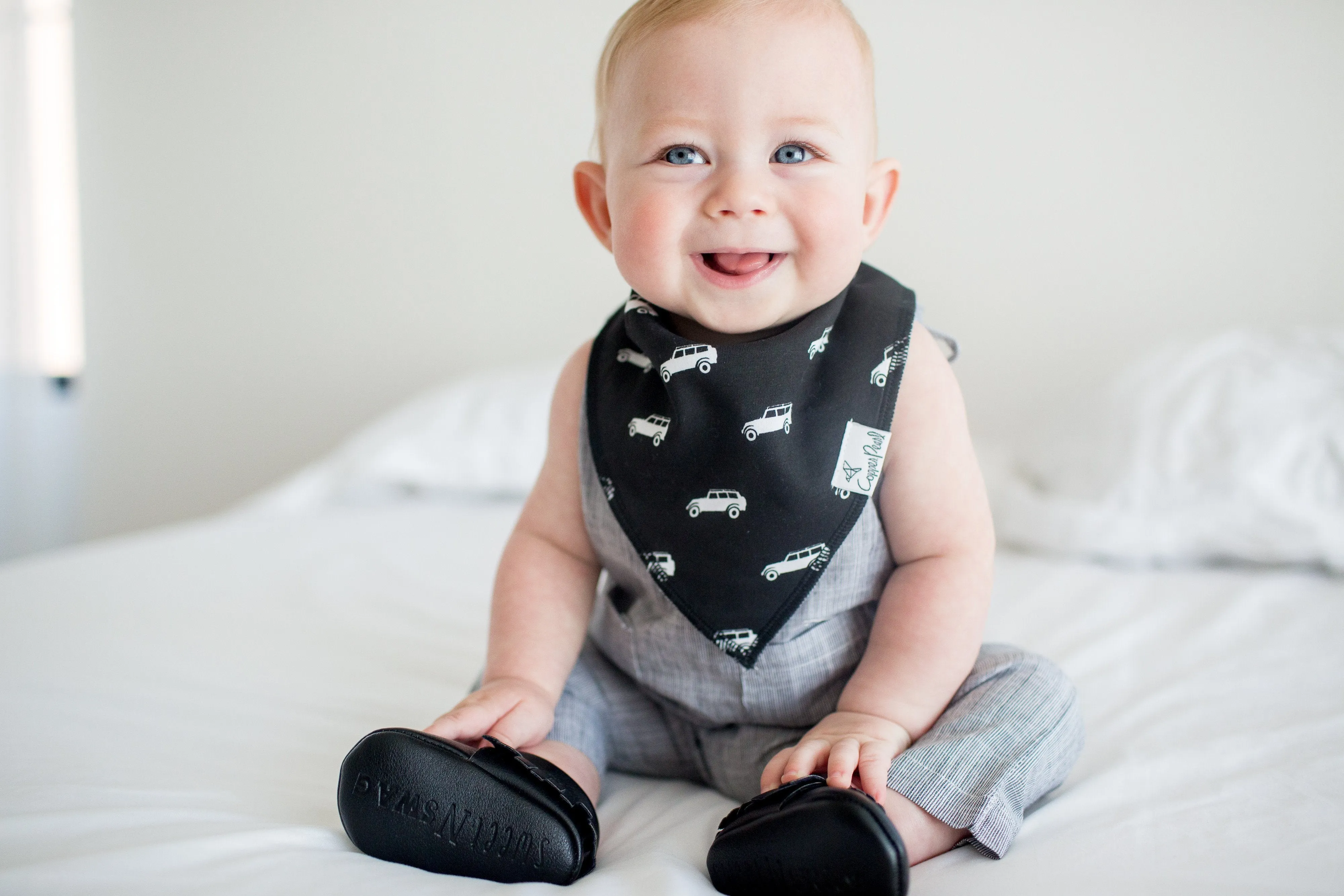 Copper Pearl Baby Bandana Bibs | Safari
