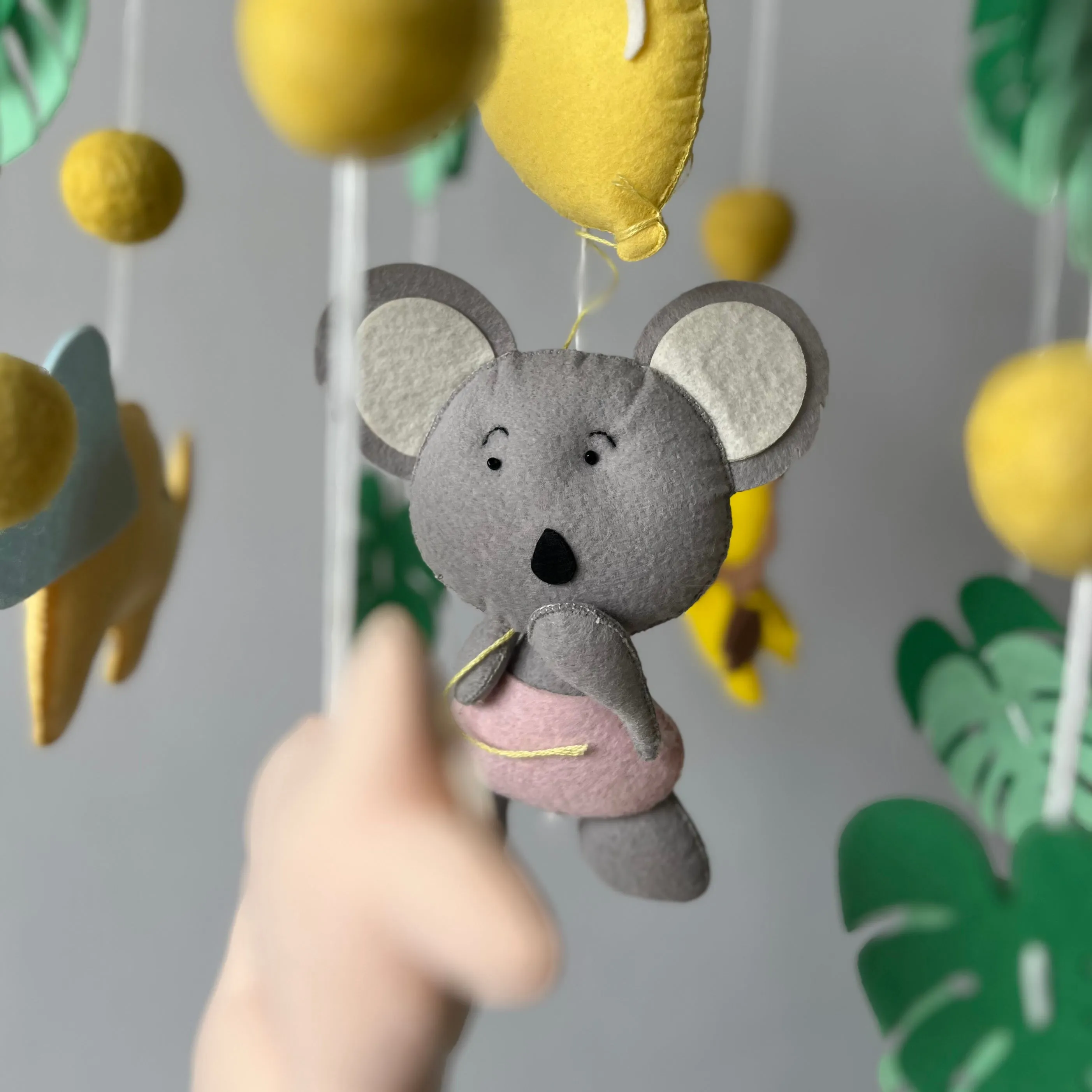 Cot / Crib Mobile - Safari Adventure