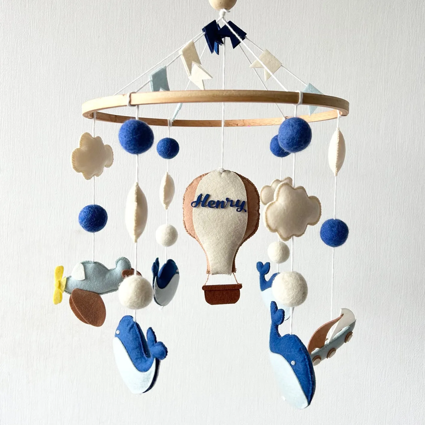 Cot / Crib Mobile - Seaside Skies