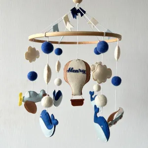 Cot / Crib Mobile - Seaside Skies
