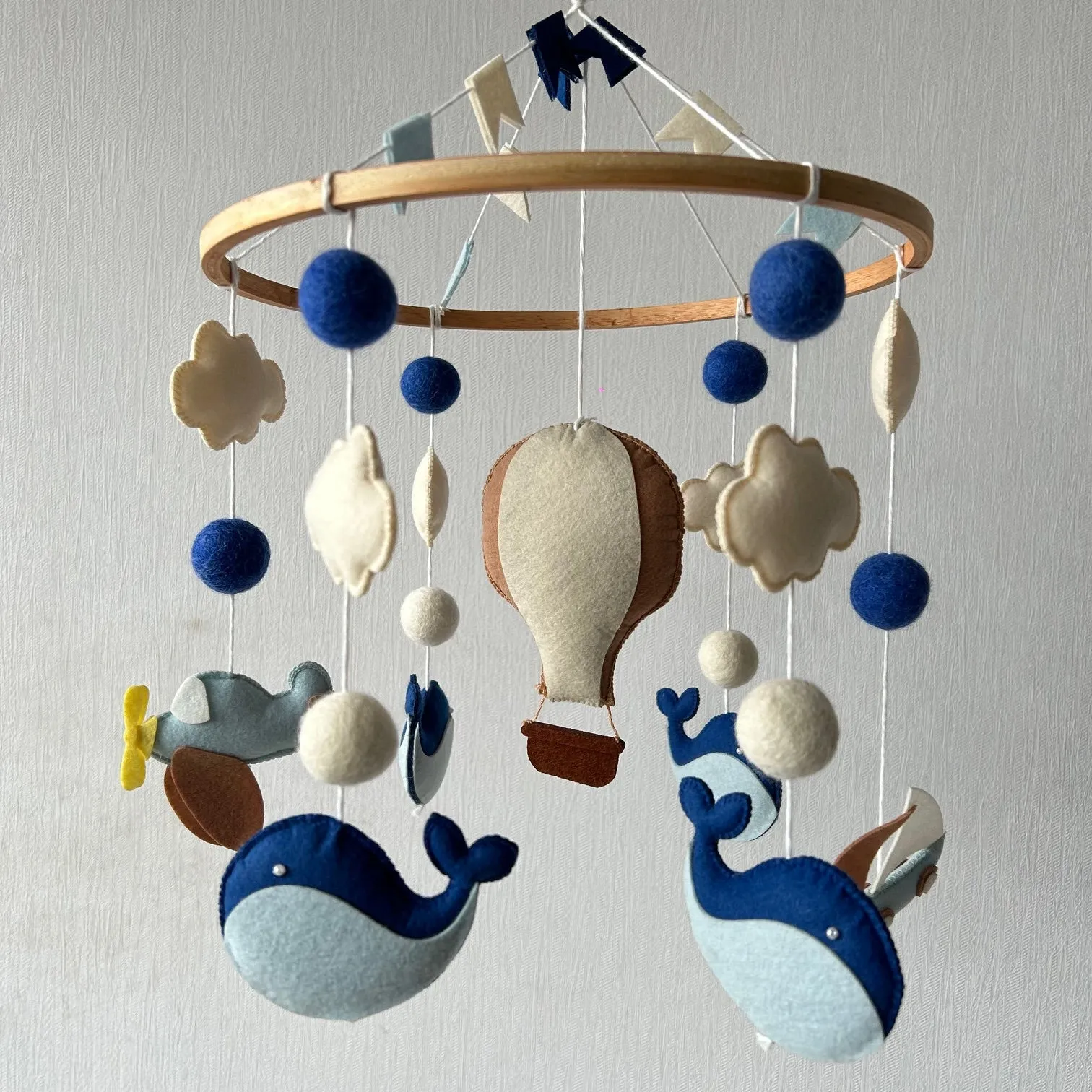 Cot / Crib Mobile - Seaside Skies