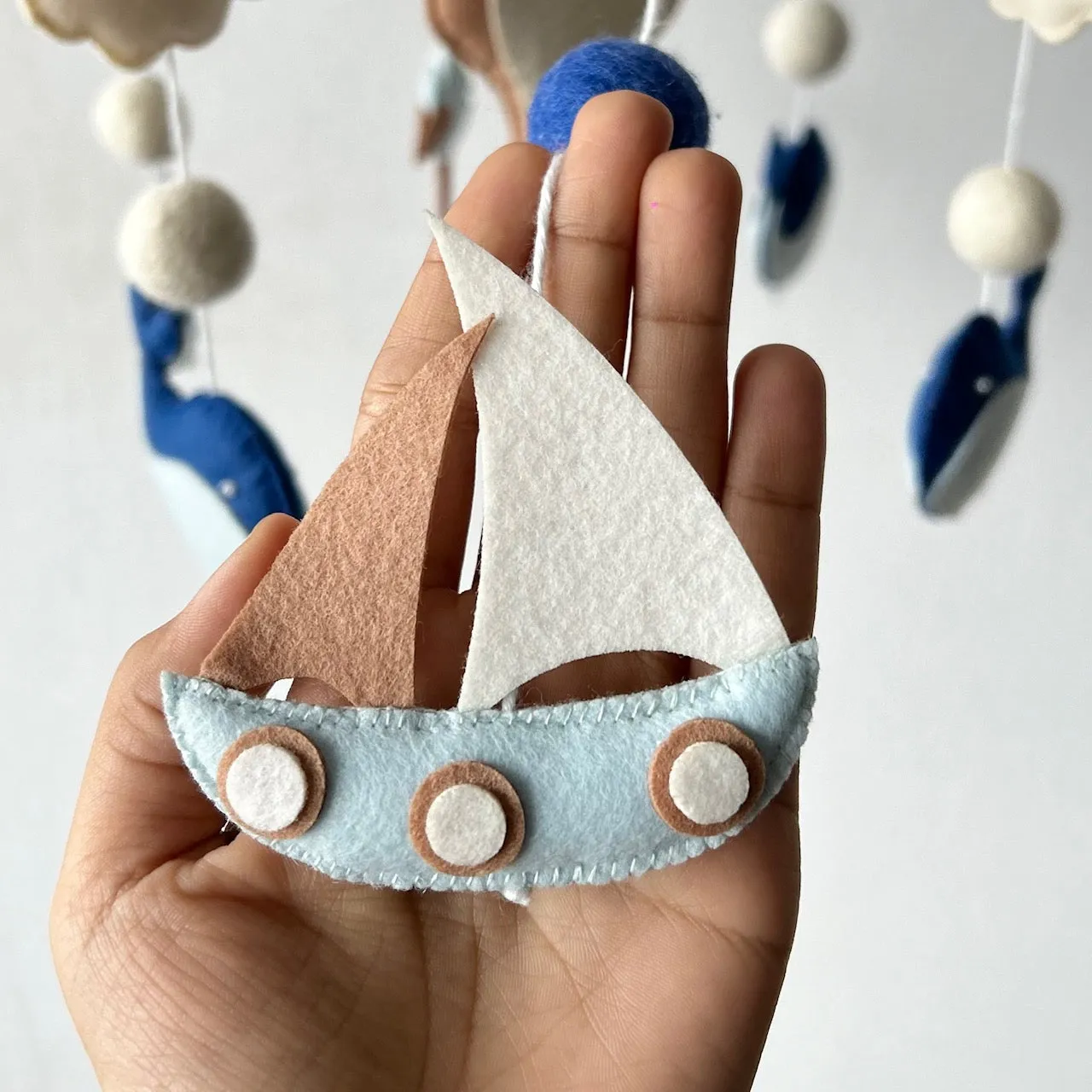 Cot / Crib Mobile - Seaside Skies