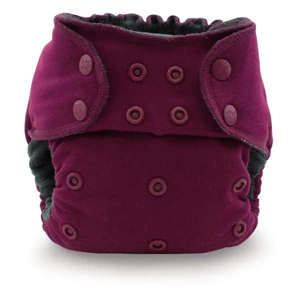 Ecoposh OBV One Size Fitted Cloth Diaper - Boysenberry