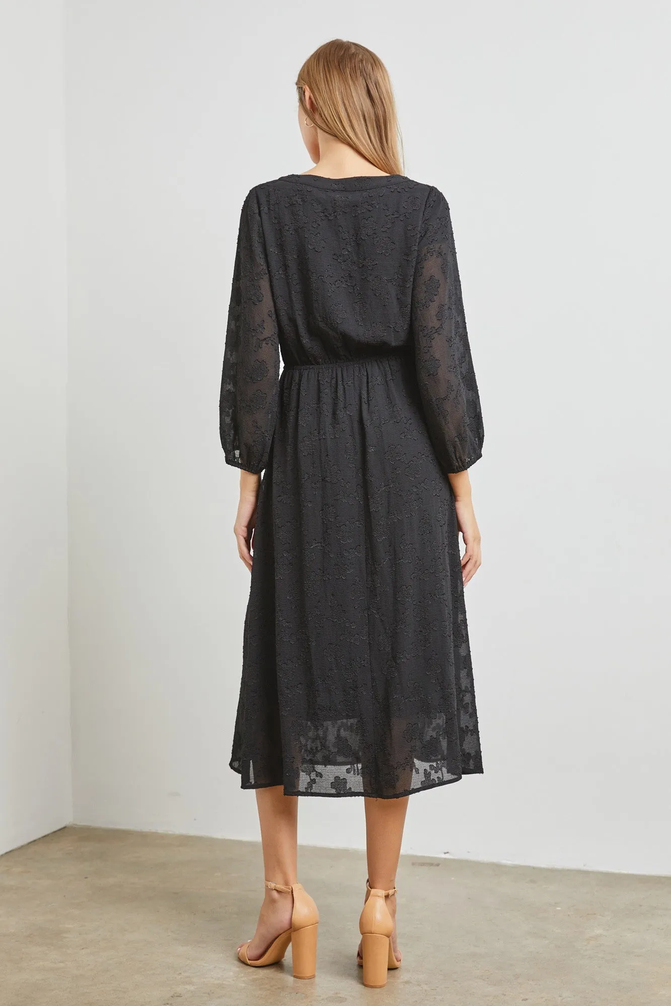 Evelynn Dress in Black- Misses & Plus (S-M, 1X, 3X)