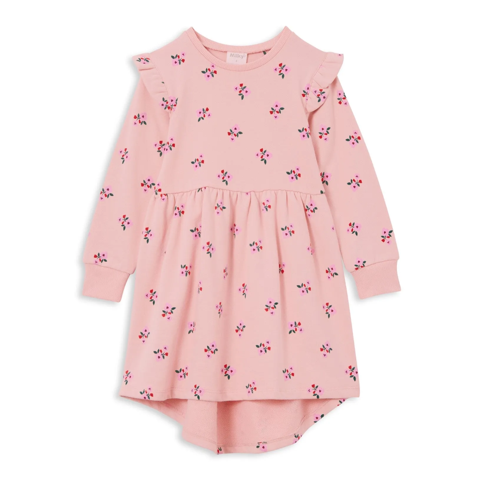 Milky Fleece Hi Lo Dress - Blossom