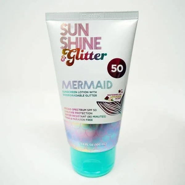 NEW! S&G Mermaid Biodegradable Glitter SPF 50 TUBE