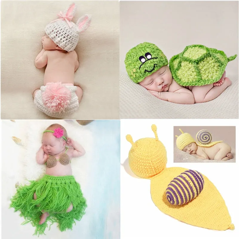 Newborn Crochet Knit Photo Props