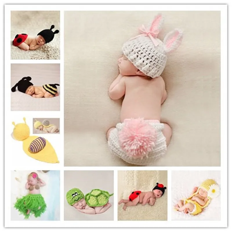 Newborn Crochet Knit Photo Props