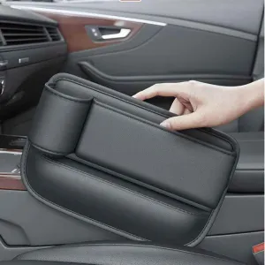 PU Leather Car Seat Console Bag